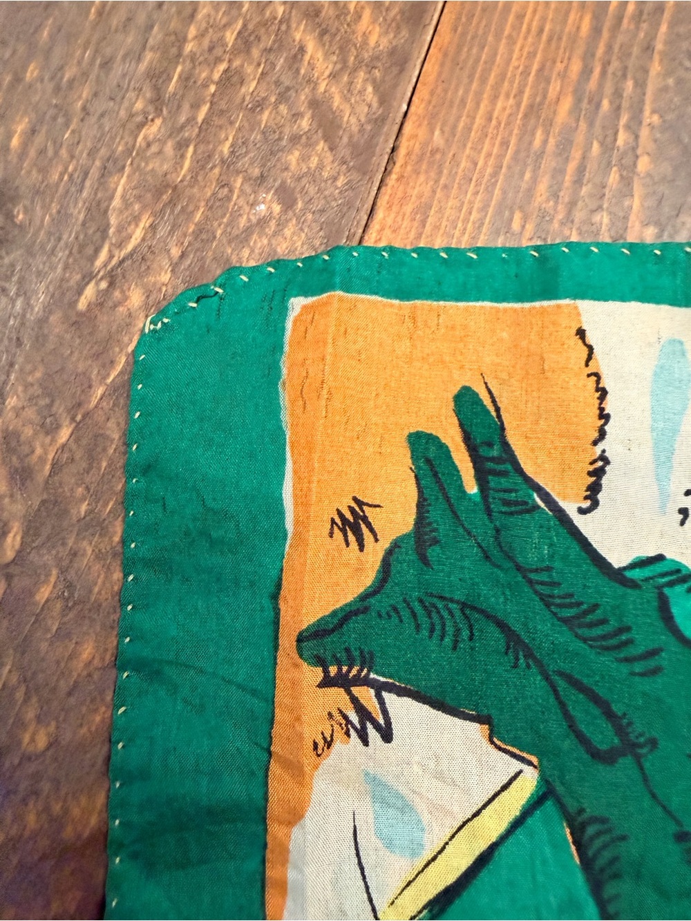 Rare Vintage 1940s Al Capp Li’l Abner Silk Scarf Sadie Hawkins - Picture 7 of 15